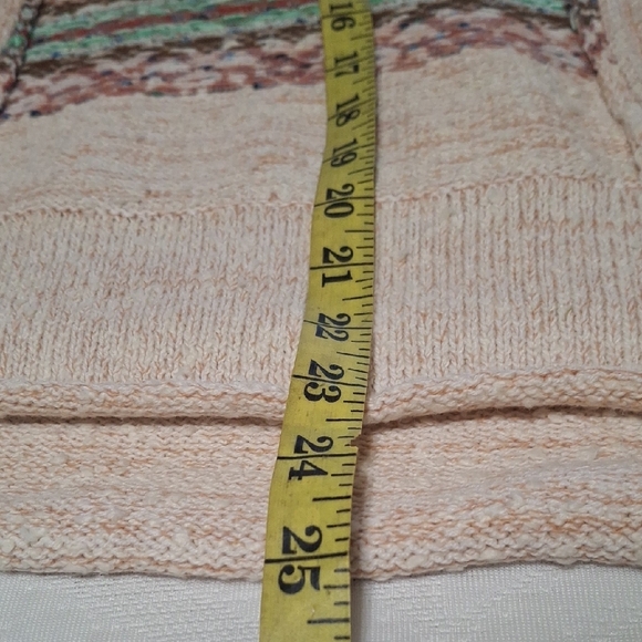 Pilcro Urban Outfitters Boho Multicolor V-neck Sweater Sz Sm - Picture 10 of 12
